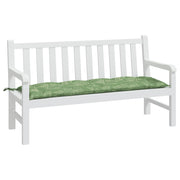 Vidaxl jardin banc coussin 150x50x7 cm motif de feuille de tissu oxford - afbeelding 3