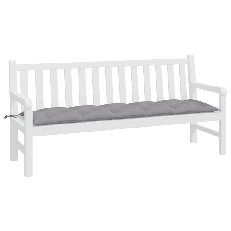 Vidaxx coussin de banc de jardin 180x50x7 cm tissu oxford gris