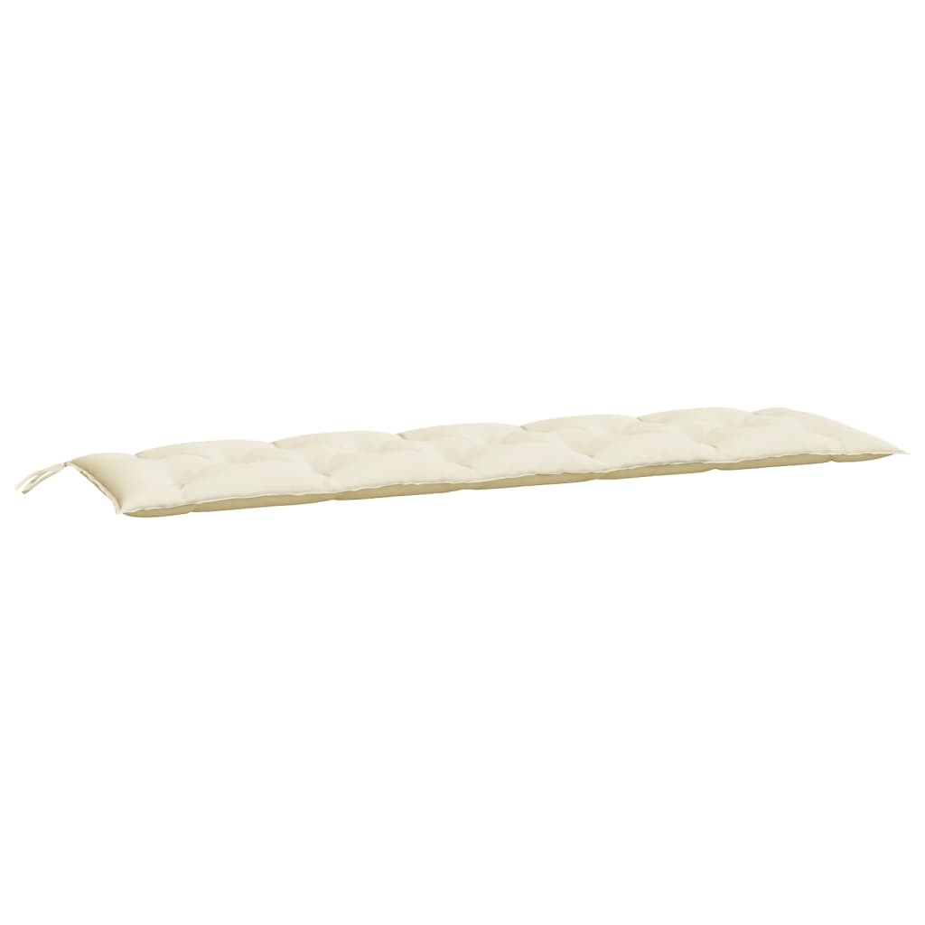Vidaxx coussin de banc de jardin 180x50x7 cm tissu oxford couleur crème