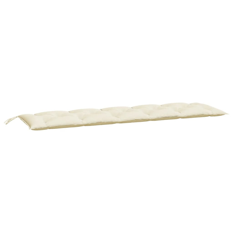 Vidaxx coussin de banc de jardin 180x50x7 cm tissu oxford couleur crème