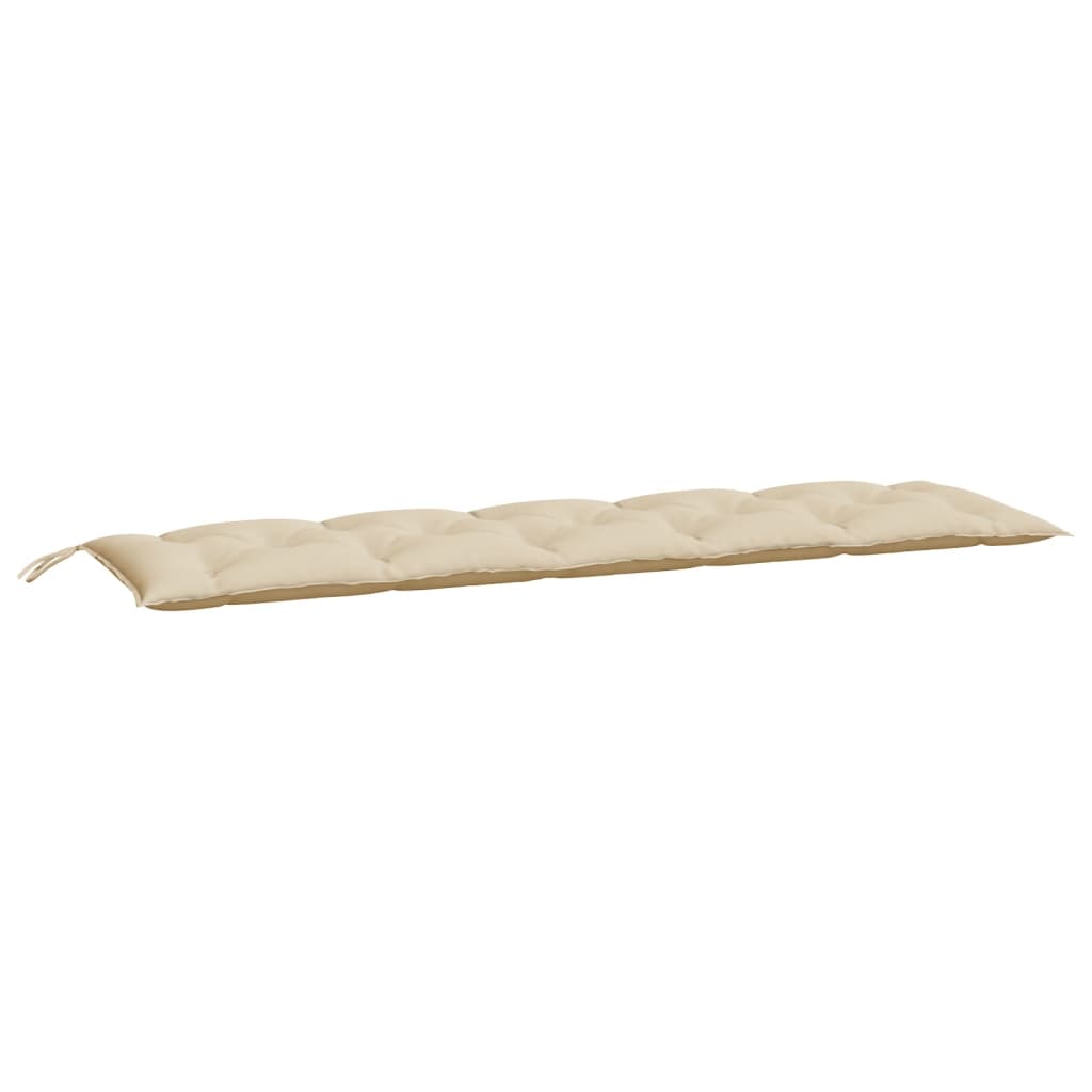 VidaXL coussin de banc de jardin 180x50x7 cm tissu oxford beige