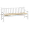 VidaXL coussin de banc de jardin 180x50x7 cm tissu oxford beige