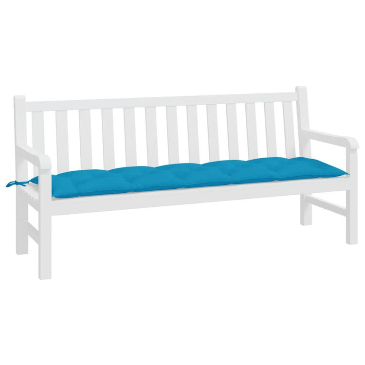 Vidaxx coussin de banc de jardin 180x50x7 cm tissu oxford bleu clair