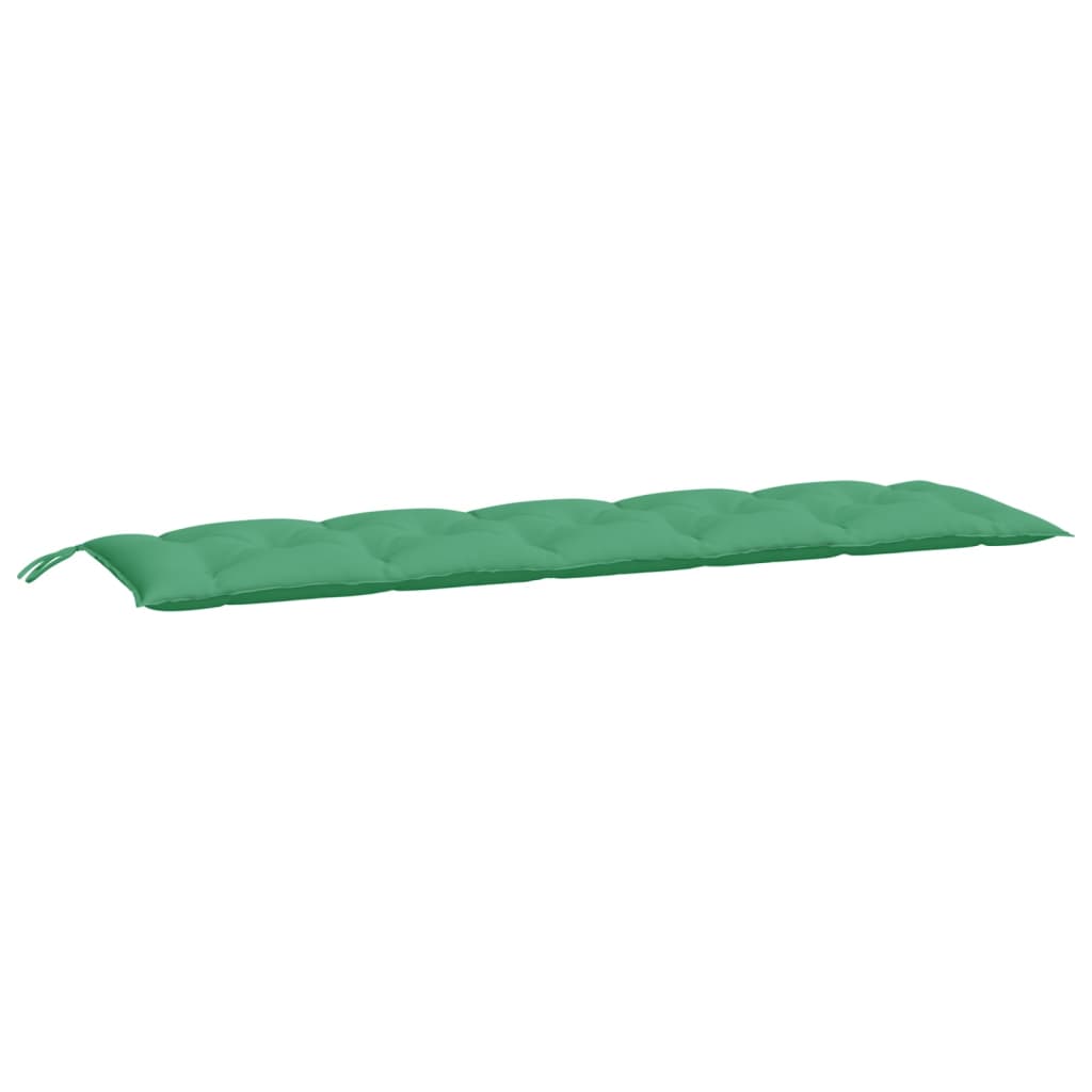 VidaXL coussin de banc de jardin 180x50x7 cm tissu oxford vert