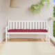 Vidaxl jardin banc coussin 180x50x7 cm oxford tissu vin rouge