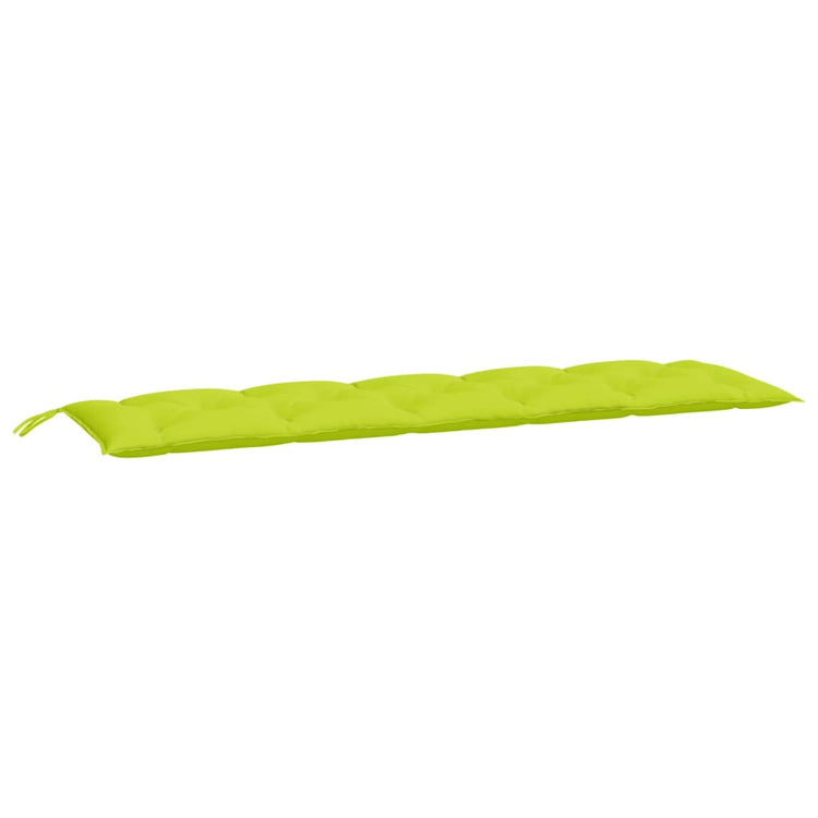 VidaXL coussin de banc de jardin 180x50x7 cm tissu oxford vert vif
