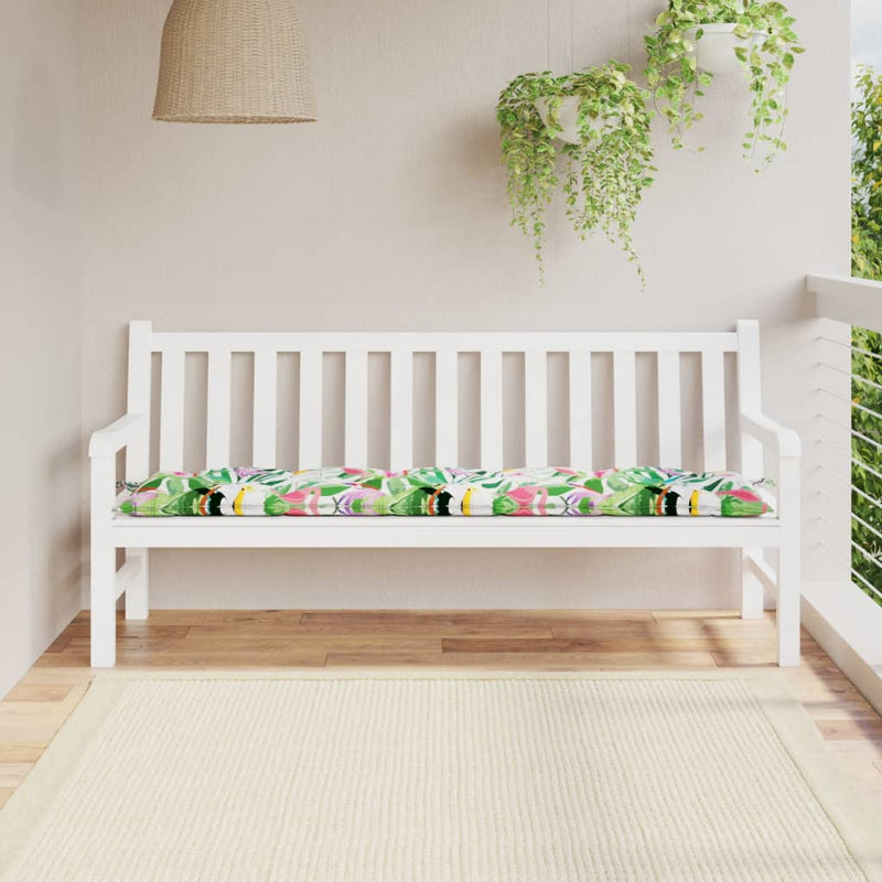 Vidaxl jardin banc coussin 180x50x7 cm tissu oxford multi-colorant