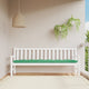 Vidaxl jardin banc coussin 200x50x7 cm tissu vert