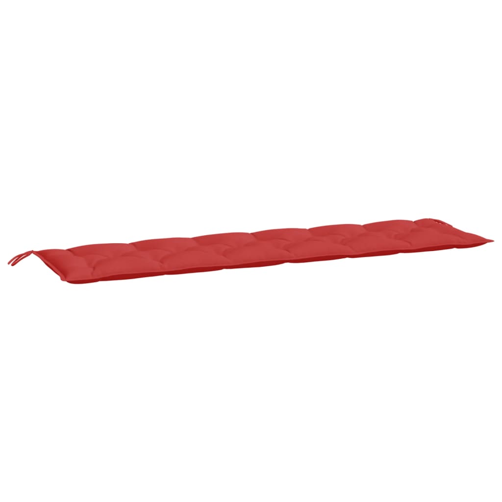 Vidaxl Garden Banc Cushion 200x50x7 cm Tissu rouge