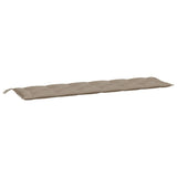 Vidaxl jardin banc coussin 200x50x7 cm oxford tissu taupe - afbeelding 2