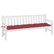 Vidaxl jardin banc coussin 200x50x7 cm oxford tissu vin rouge - afbeelding 3