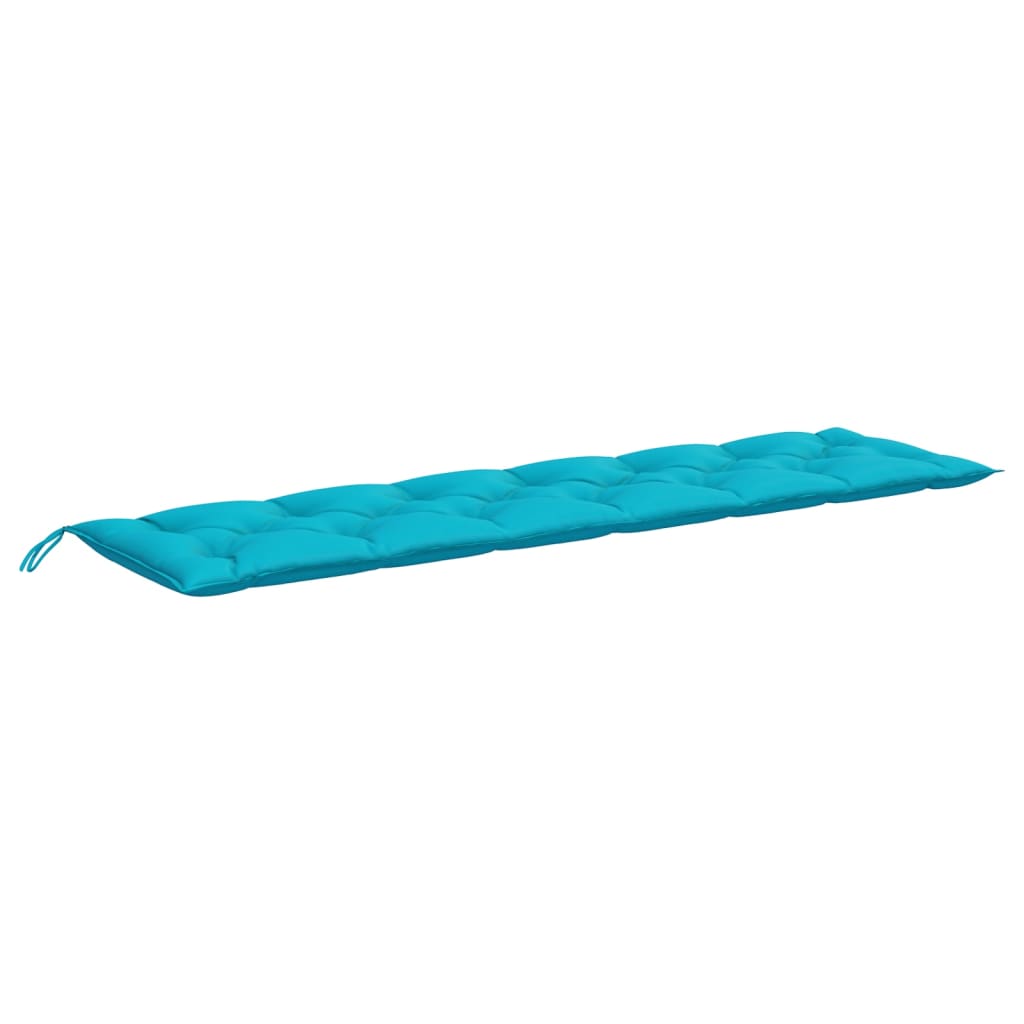 Vidaxl jardin banc coussin 200x50x7 cm tissu turquoise