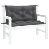 Vidaxl Garden Banc Cushions 2 ST 100x50x7 cm Oxford Fabric Anthracite -Colored - afbeelding 3