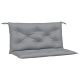 Vidaxl Garden Banc Cushions 2 PCS 100x50x7 cm Oxford Fabric Gray - afbeelding 2
