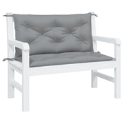 Vidaxl Garden Banc Cushions 2 PCS 100x50x7 cm Oxford Fabric Gray - afbeelding 3
