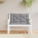 Vidaxl Garden Banc Cushions 2 PCS 100x50x7 cm Oxford Fabric Gray - afbeelding 1