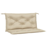 Vidaxl Garden Banc Cushions 2 PCS 100x50x7 cm Oxford Fabric Beige - afbeelding 2