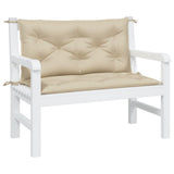 Vidaxl Garden Banc Cushions 2 PCS 100x50x7 cm Oxford Fabric Beige - afbeelding 3