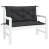 Vidaxl Garden Banc Cushions 2 ST 100X50X7 CM OXFORD Fabric noir