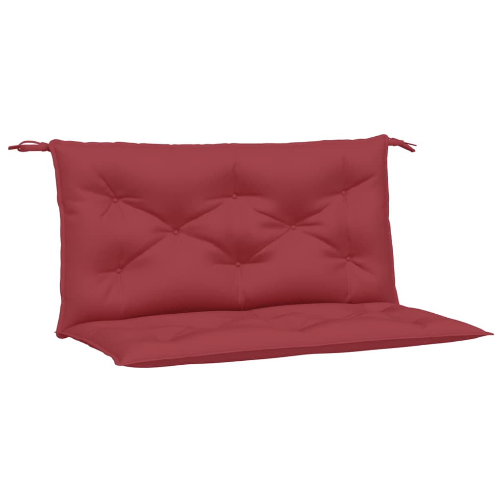 Vidaxl Garden Banc Cushions 2 St 100x50x7 cm Oxford tissu vin rouge