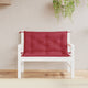 Vidaxl Garden Banc Cushions 2 St 100x50x7 cm Oxford tissu vin rouge