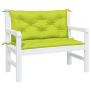 Vidaxl Garden Banc Cushions 2 St 100x50x7 cm Oxford tissu vert transparent - afbeelding 3