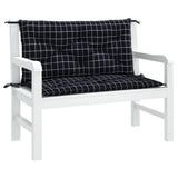 Vidaxl Garden Banc Cushions 2 Stedman Match 100x50x7 cm Tissu noir - afbeelding 3