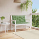 Vidaxl Garden Banc Cushions 2 PCS Modèle de feuilles 100x50x7 cm Tissu