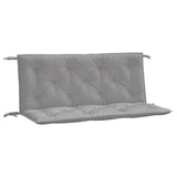 Vidaxl Garden Banc Cushions 2 PCS 120x50x7 cm Oxford Fabric Gray - afbeelding 2