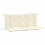 Vidaxl Garden Banc Cushions 2 PCS 120x50x7 cm Oxford Fabric Crèmewit - afbeelding 2