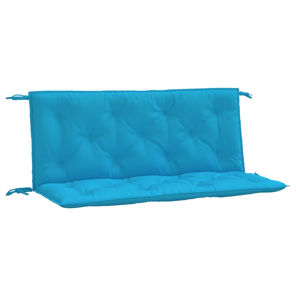 Vidaxl Garden Banc Cushions 2 PCS 120x50x7 cm Oxford tissu bleu clair