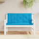 Vidaxl Garden Banc Cushions 2 PCS 120x50x7 cm Oxford tissu bleu clair