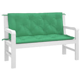 Vidaxl Garden Banc Cushions 2 PCS 120x50x7 cm Oxford Fabric vert - afbeelding 3