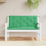 Vidaxl Garden Banc Cushions 2 PCS 120x50x7 cm Oxford Fabric vert - afbeelding 1