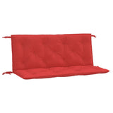 Vidaxl Garden Banc Cushions 2 PCS 120x50x7 cm Oxford Fabric rouge - afbeelding 2