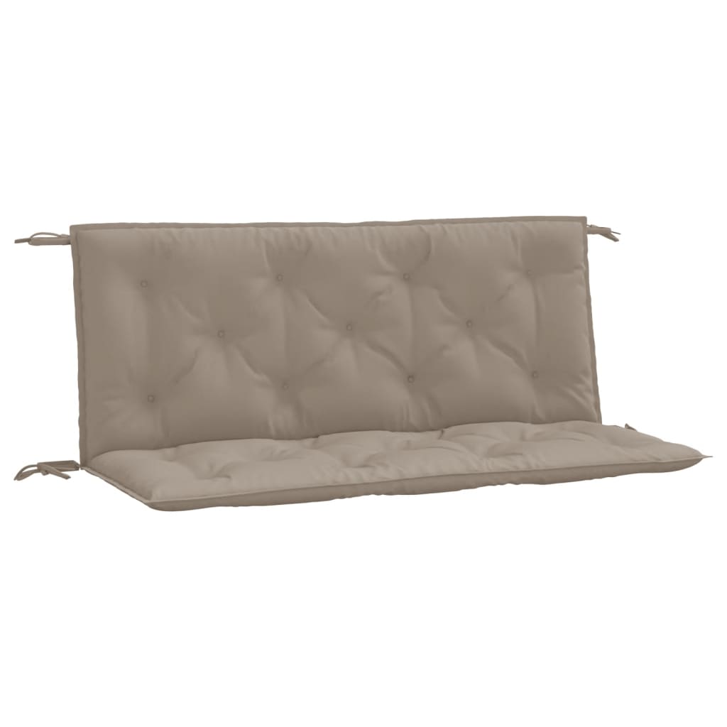 Vidaxl Garden Banc Cushions 2 PCS 120x50x7 cm Oxford Fabric Taupe