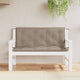 Vidaxl Garden Banc Cushions 2 PCS 120x50x7 cm Oxford Fabric Taupe