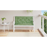 Vidaxl Garden Banc Cushions 2 PCS Modèle de feuilles 120x50x7 cm Tissu - afbeelding 3