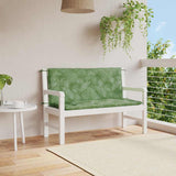 Vidaxl Garden Banc Cushions 2 PCS Modèle de feuilles 120x50x7 cm Tissu - afbeelding 1