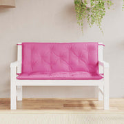Vidaxl Garden Banc Cushions 2 PCS 120x50x7 cm Fabric rose - afbeelding 3