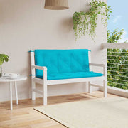 Vidaxl Garden Banc Cushions 2 PCS 120x50x7 cm TUINE TURQUISE - afbeelding 1