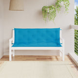 Vidaxl Garden Banc Cushions 2 St 150x50x7 cm Oxford tissu bleu clair - afbeelding 1