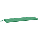 Vidaxl Garden Banc Cushions 2 ST 150X50X7 CM Oxford Tissu vert - afbeelding 3