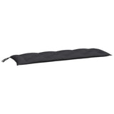 Vidaxl Garden Banc Cushions 2 ST 150X50X7 CM OXFORD Fabric noir - afbeelding 3