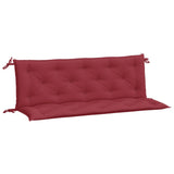 Vidaxl Garden Banc Cushions 2 ST 150X50X7 CM OXFORD TAST VIN RED - afbeelding 2
