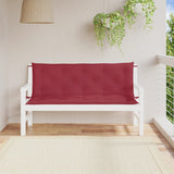 Vidaxl Garden Banc Cushions 2 ST 150X50X7 CM OXFORD TAST VIN RED - afbeelding 1