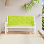 Vidaxl Garden Banc Cushions 2 St 150x50x7 cm Oxford tissu vert transparent - afbeelding 1