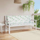 Vidaxl Garden Banc Cushions 2 PCS Modèle de feuilles 150x50x7 cm Tissu