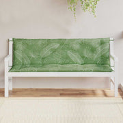 Vidaxl Garden Banc Cushions 2 PCS Modèle de feuilles 150x50x7 cm Tissu - afbeelding 3
