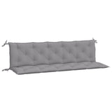 Vidaxl Garden Banc Cushions 2 PCS 180x50x7 cm Oxford Fabric Gray - afbeelding 2